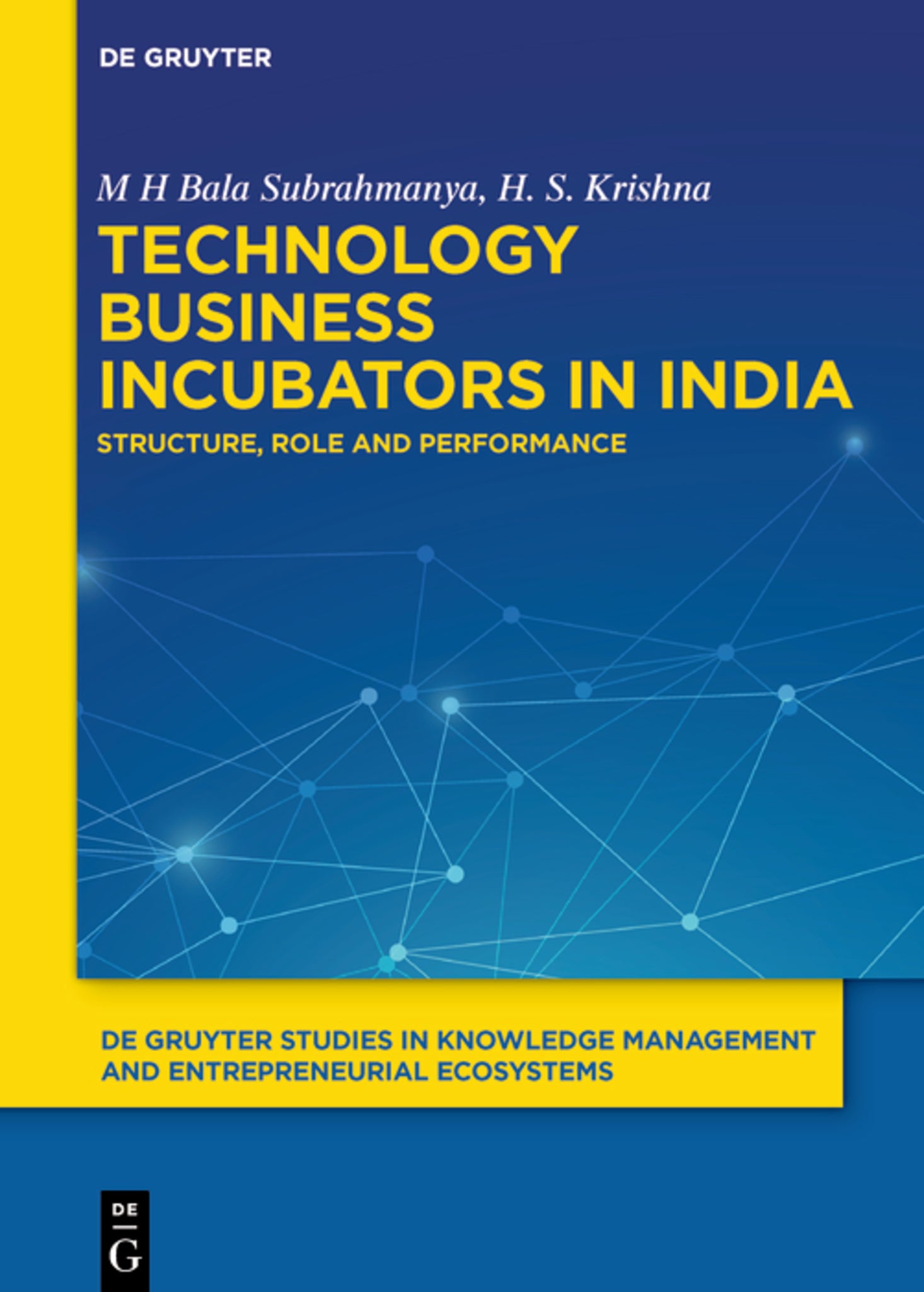 Cover image for Technology Business Incubators in India ISBN 9783111109183